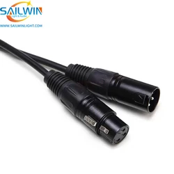 3pins/5pins DMX signal Cable Wire (1M/5M/6M/7M/8M/9M/10M/15M/20M) LED PAR stage lights dmx cable dj equipment Power Cable