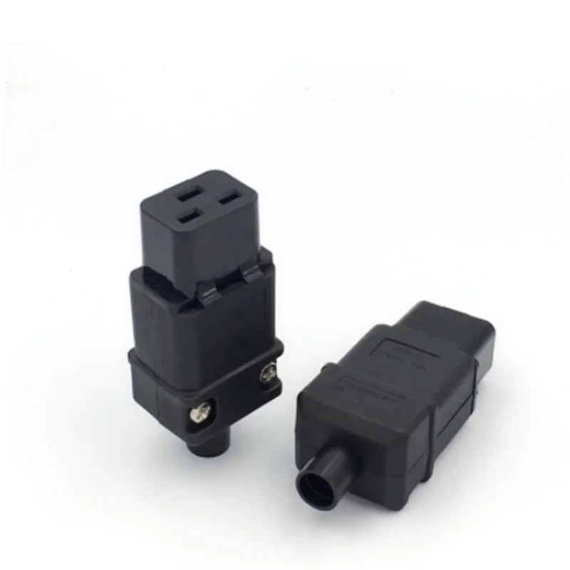 Universal 250V 16A Standard IEC320 C20 C19 AC Electrical Power Cable Cord Connector PDU Removable socket plug