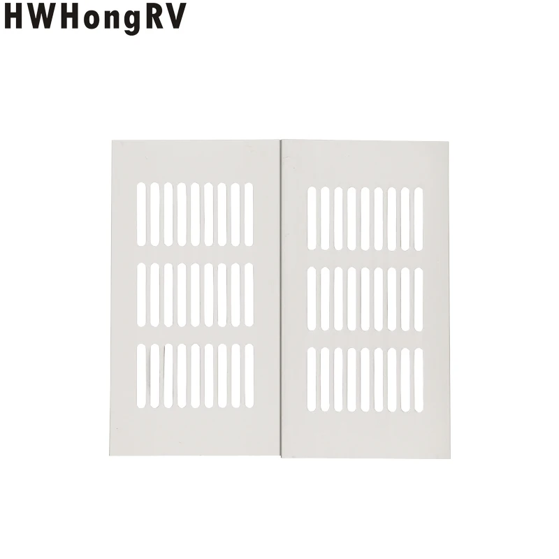 HWHongRV Aluminum RV 8x15cm Air Vent Louvred Grill Cover Ventilation Grille Set of 2 carvan Ventilation board