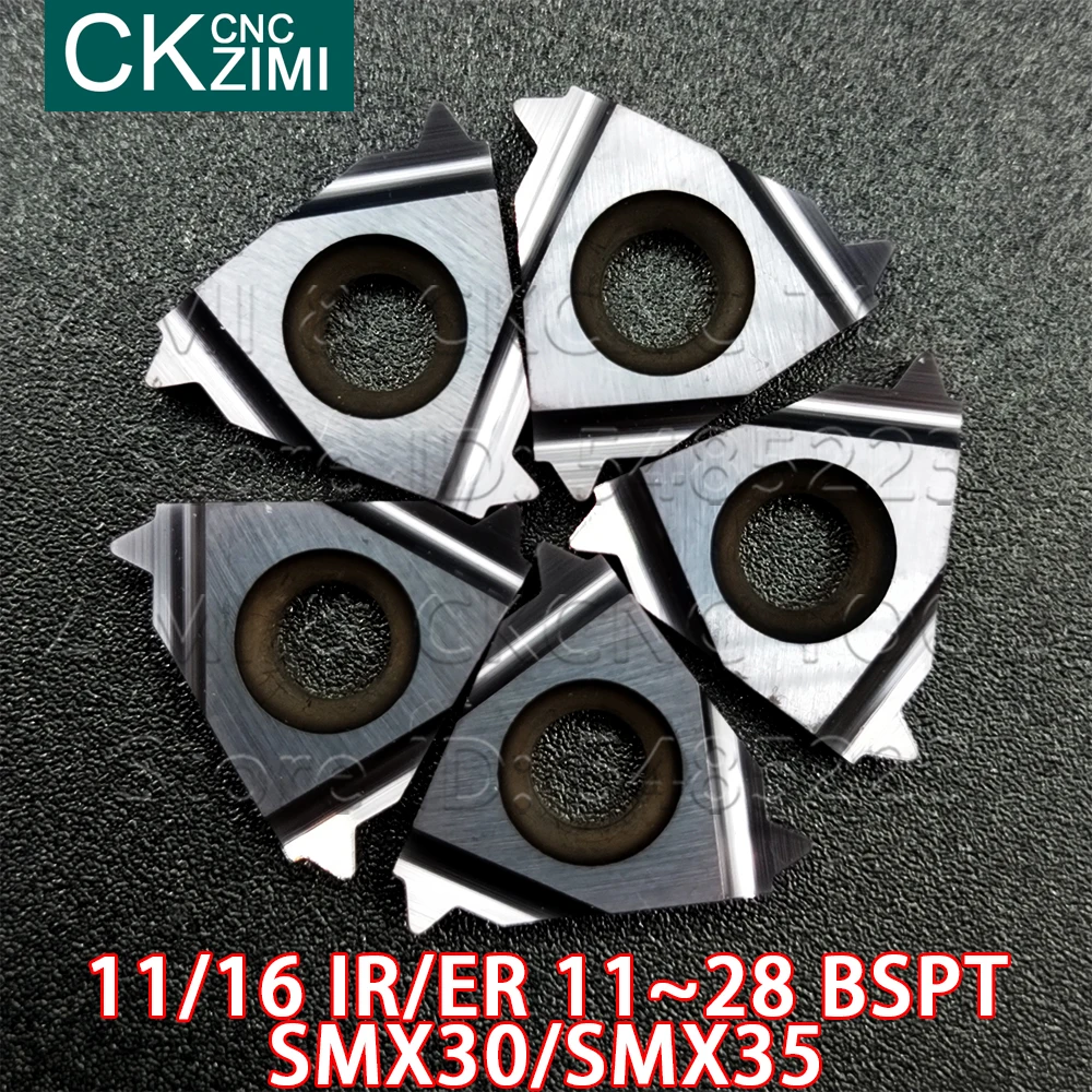11IR 16IR 16ER 11BSPT 14BSPT 19BSPT 28BSPT SMX35ภายในด้ายภายนอกเครื่องกลึงเครื่องตัดเครื่องมือ CNC คาร์ไบด์ Arbide แทรก