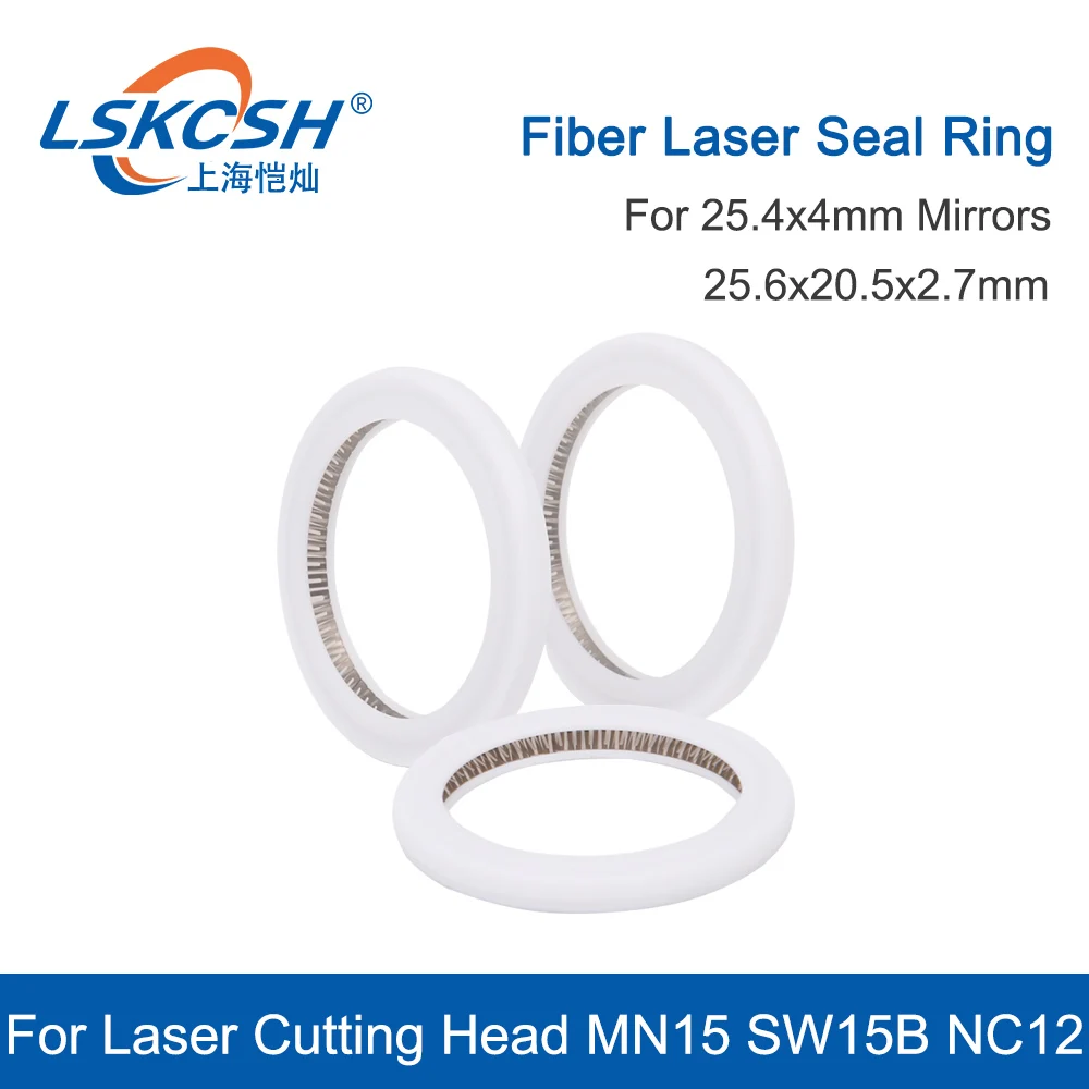 

LSKCSH Seal Ring Fiber Laser O ring washer 25.6*20.5*2.7mm For Fiber Head 25.4*4mm Protective Windows MN15 SW15B NC12