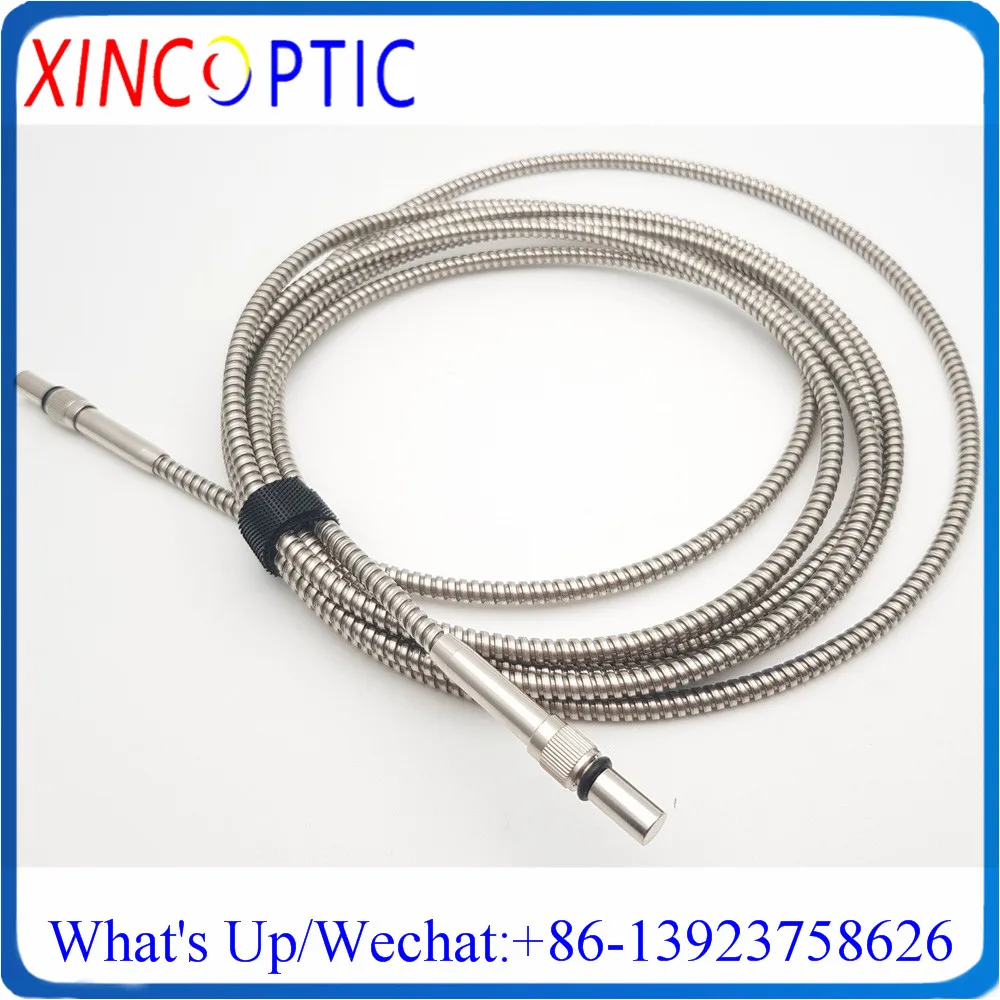 

1/2M SMA905-SMA905/FC NIR Optimized Quartz Metal Ferrule 600/660um,400-2200nm,NA:0.22,PI,6.0mm Armored Fiber Optic Patch Cord