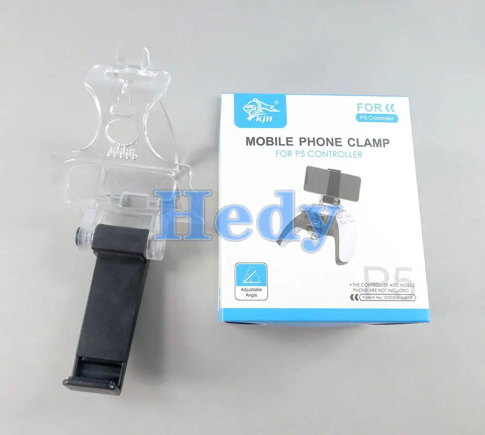 10 sztuk dla kontrolera PS5 akcesoria zacisk do telefonu komórkowego uchwyt z klipsem uchwyt do smartfona uchwyt do montażu na stojaku wspornik regulacja kąta