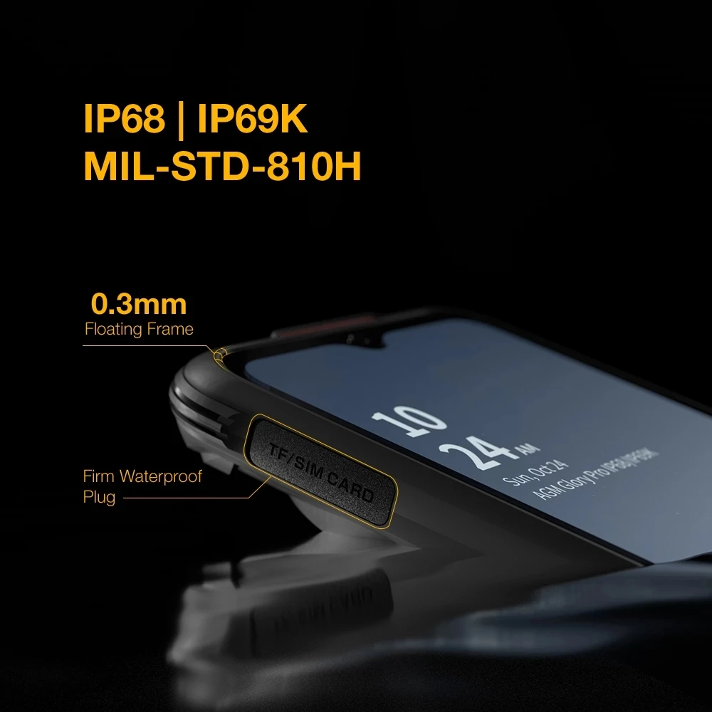 AGM-teléfono inteligente Glory Pro 5G, móvil resistente, 8GB, 256GB, Android 11, buque insignia, cámara de imagen térmica de grado militar