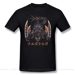 New summer T Shirt World Iceborne Nargacuga Kanji T-Shirt 100 Percent Cotton monster hunter ARPG PS4 GAME PLAYER