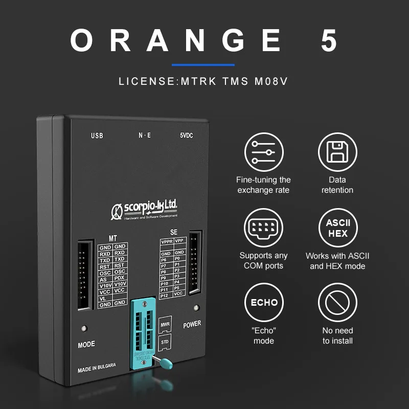 Orange 5 V1.38 Full Adapter Professional Full Packet Hardware Enhanced Function Software Orange5 Plus V138With Russian Orange 5