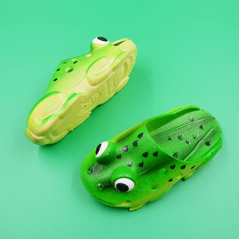 New Arrival Funny Slipper Women\'s Creative Cartoon Shoes Open Toe Cute Frog Indoors and Outdoors Summer Animals Casual Sandals