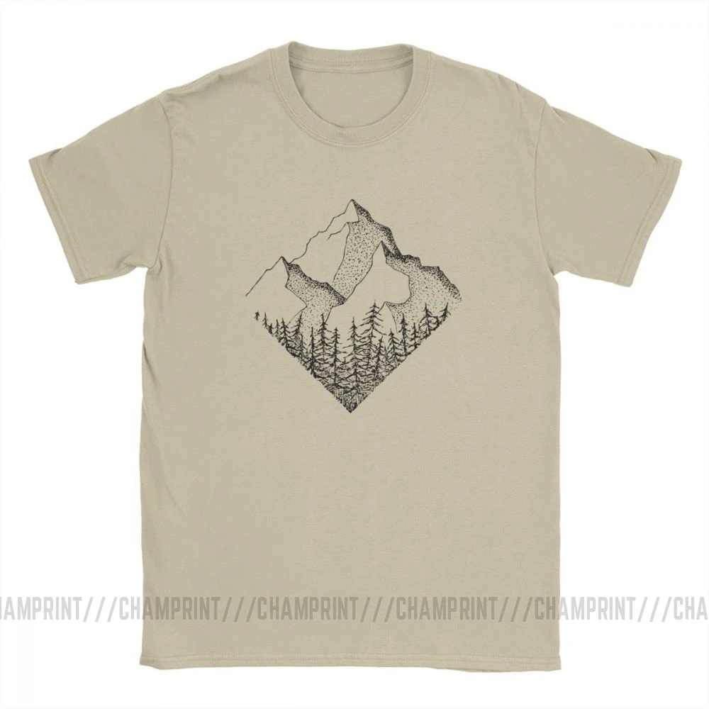 The Diamond Range Men T Shirt Outdoors Mountains Hiking T-Shirt National Parks Casual Cotton Short Sleeve Tees Plus Size Clothes