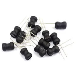 10Pcs DIP Power Inductor 6*8mm 2.2UH 4.7UH 10uH 22uH 100uH 150uh 220uH 330uH 470uH 1MH 2.2MH 4.7MH 10MH Inductance 6X8mm 2 Pins