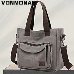 2024 Women Bag New Fashion Messenger Bag Women Shoulder Bag Canvas Handbag Purse Large Capacity Fashion Female Tote Shopping Bag