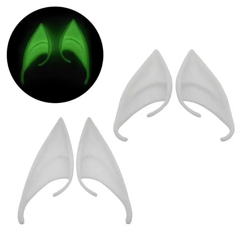 1 Pair Halloween Party Elven Elf Ears Anime Fairy Cospaly Costumes Vampire Latex