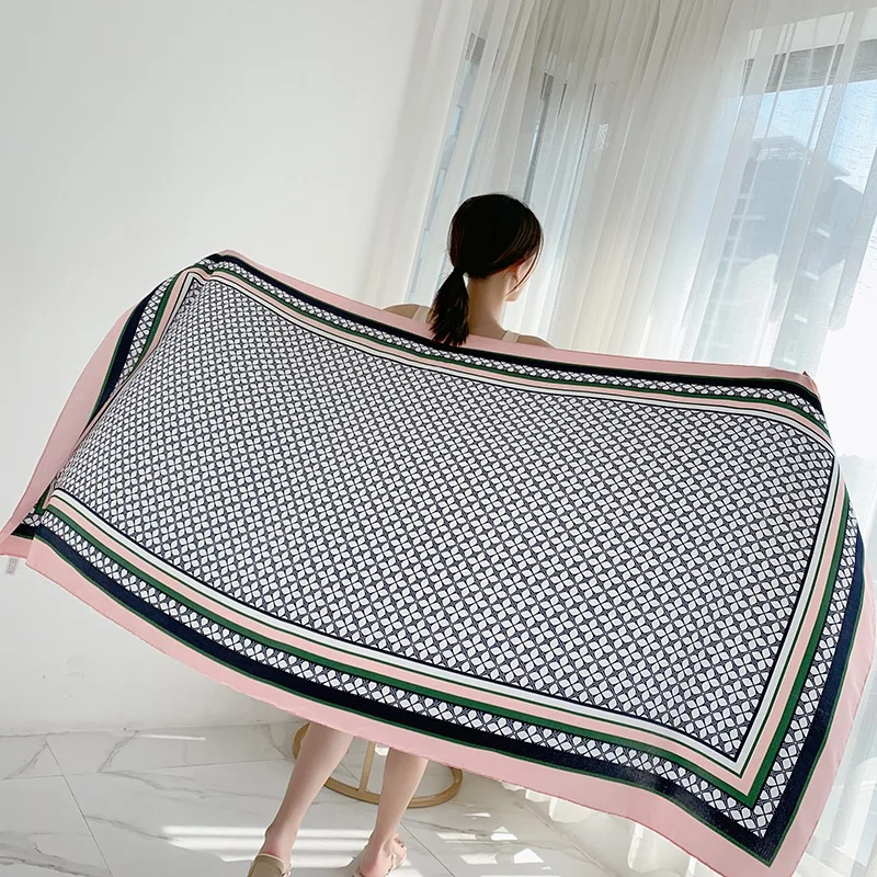 NEW 9 Styles 90x185cm Cotton Pareo 2021 Summer Cover-Ups Rectangle Wrap Scarf Swimsuit Bikini Cover Up Autumn Beach Sarong Mats