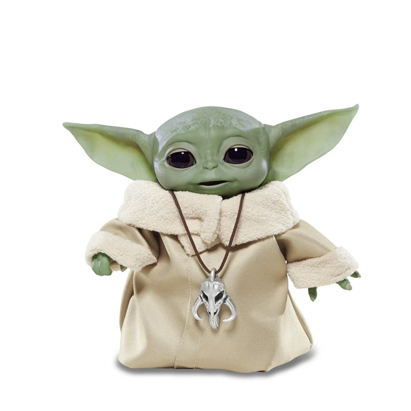 Disney 10cm Cute Star Wars The Mandalorian Baby Yoda Plastic Figure Toy Car Home Decoration Christmas Gift Toys