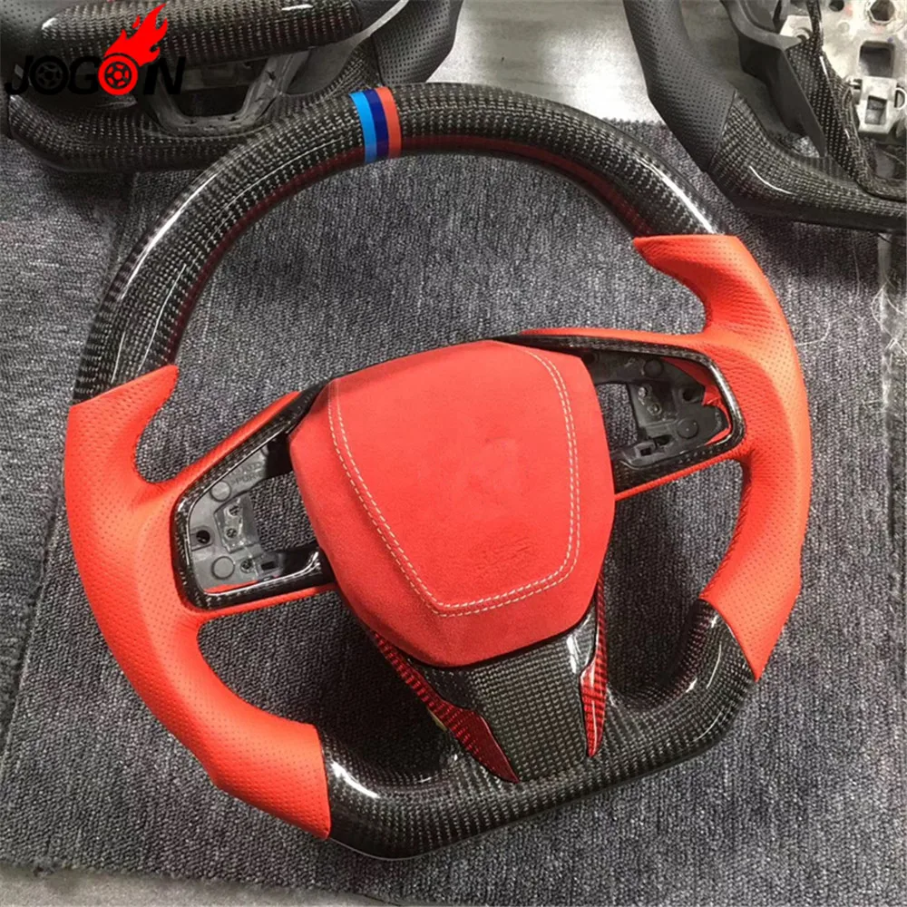 Accessories Replacement Carbon Fiber Steering Wheel For Civic Type R 2016 2017 2018 2019 Car styling