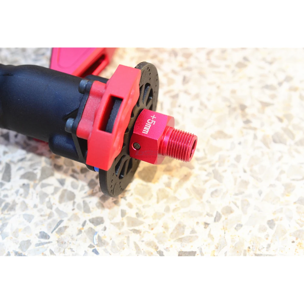 GPM Kim Loại Hợp Kim Nhôm Mở Rộng 5Mm Hex Adapter Bộ Chuyển Đổi Cho LOSI 1:6 Siêu BAJA REY LOS05013 Sa Mạc Ngắn khóa Xe Tải