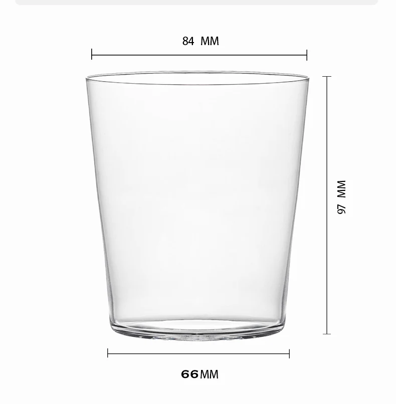 1PCS Ultra Light 380ml Whisky Glass Juice Glasses Cocktail Glass