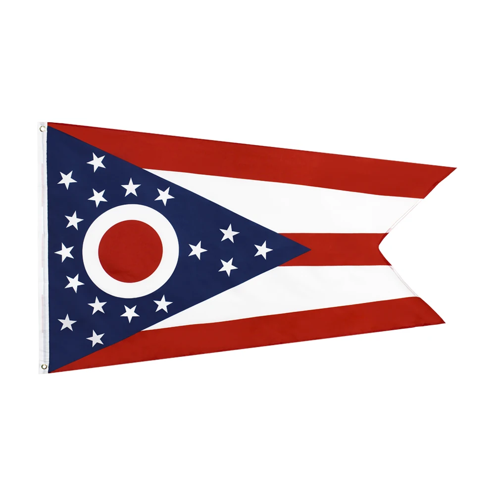 ohioan 3x5 burgee usa ohio state flag for celebration day