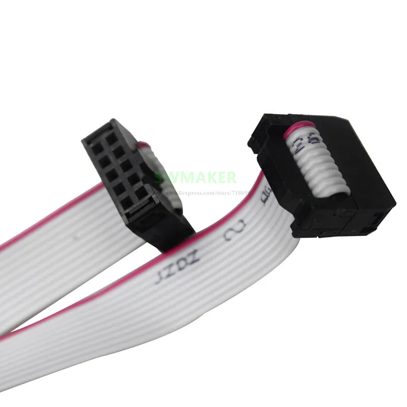 2pcs 10P Ribbon cable 60cm 70cm 80cm 10-pin IDC connectors For 3D Printer LCD 2004  LCD12864  Flat Ribbon Date Cable Lead Wire