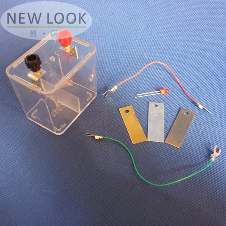 

copper and zinc electrodes; copper and zinc electrodes; teaching equipment;