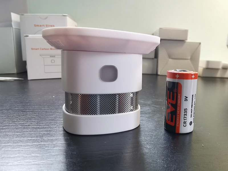 Zigbee 3.0 Detector de Fumaça, Compatível com KAKU Conbee II Smoke, Home Shop Alarme de Incêndio, 85dB, EN14604