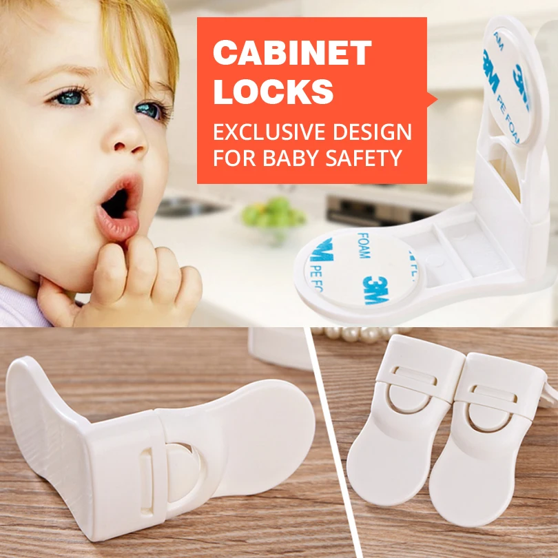 bumper protection of children security cabinet Cupboard furniture refrigerator Closet Safety Lock Care Prevetion For Baby