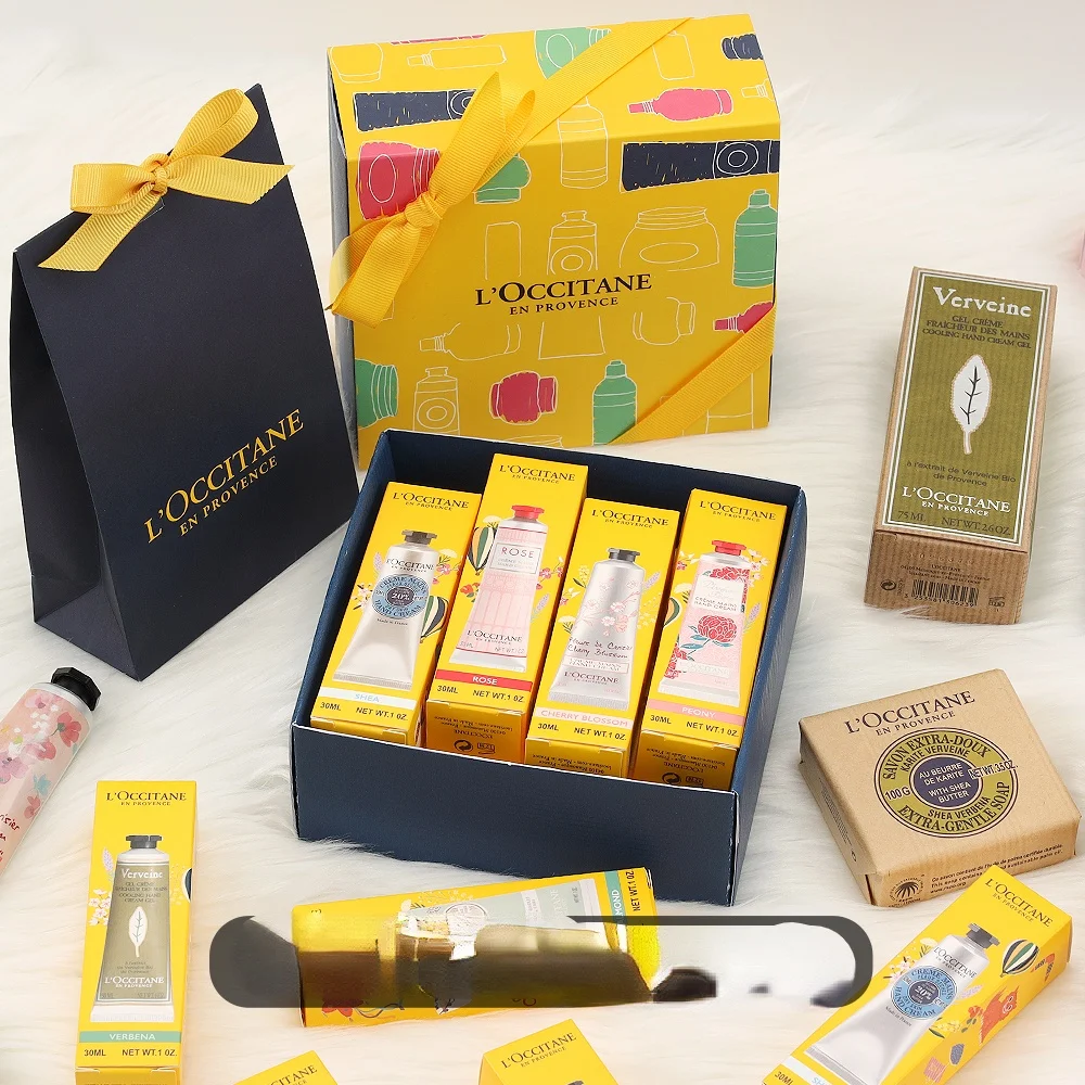 TT L\'occitane Hand Cream Set Box Gift Box with Hand Gift 30ml75ml 2/3/4 PCs Cherry Blossom Shea Butter