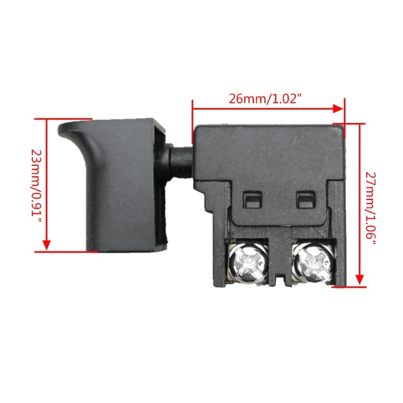250V 6A สวิทช์สว่านไฟฟ้าไฟฟ้าเจาะความเร็ว Control Trigger ปุ่มสวิทช์ไฟฟ้า Trigger ปุ่มสวิทช์