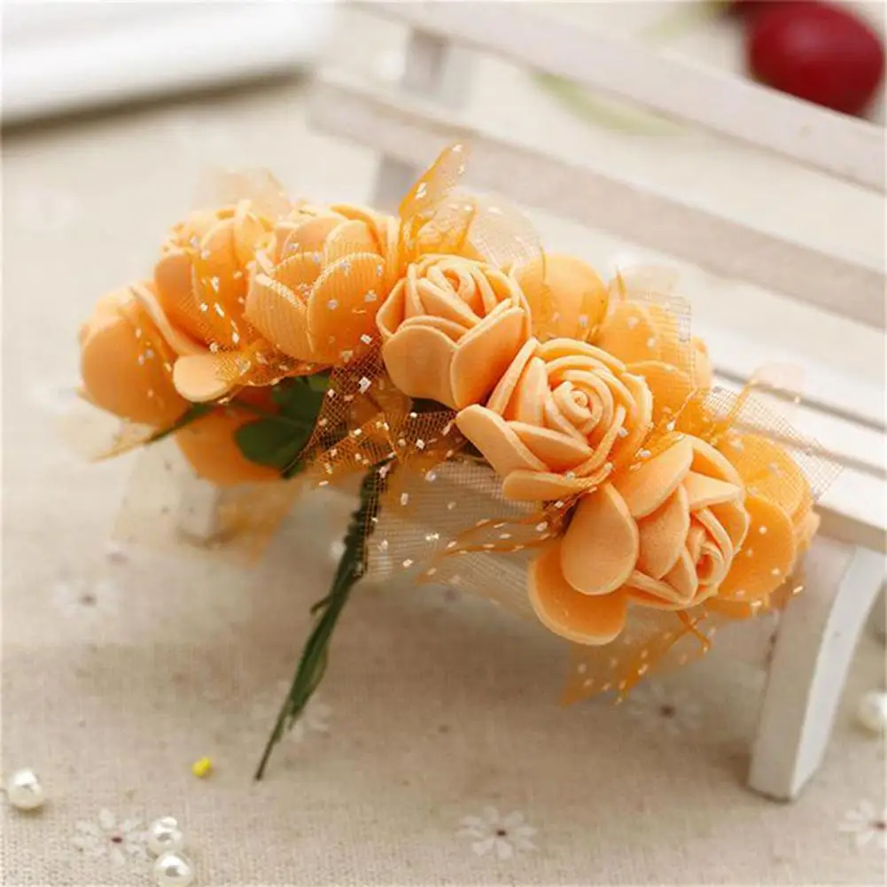 2.5Cm Xốp Nhân Tạo Cổ Tay Hoa Giả Hoa Hồng Cho Tiệc Cưới