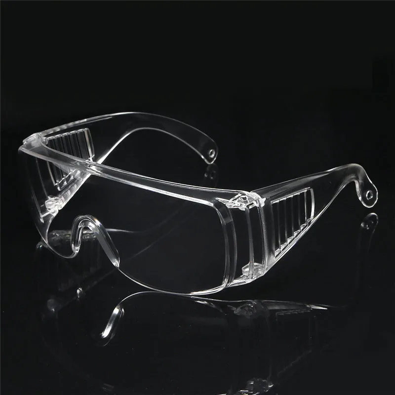 

Transparent Shutter Glasses PC Material Goggles Prevent droplets Dust Proof Unisex Labor Protection Sunglasses Non-fog Glasses