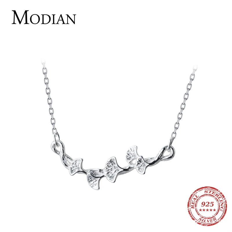 

Modian New Arrival 100% Real 925 Sterling Silver Fashion Classic Flower Chain Necklace Pendants For Women Sterling S925 Jewelry