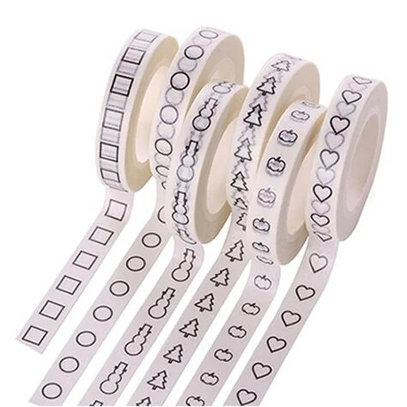 1pcs Creative Home Stationery Decoration tape Stickers Cute Fashion Printing Washi Tape For Kids Gifts Office School Supplies