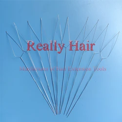 10pcs/Lot or 50pcs/Lot Nano Rings Pulling Loop Needle Hair Extensions,Hair Extension Tools Replaceable stainless steel wire