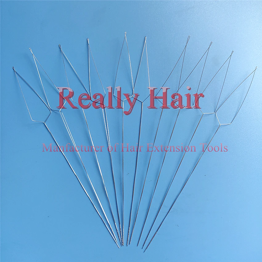 10pcs/Lot or 50pcs/Lot Nano Rings Pulling Loop Needle Hair Extensions,Hair Extension Tools Replaceable stainless steel wire