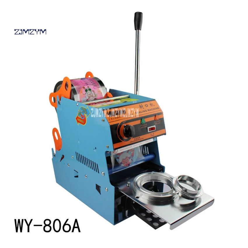 New Arrival Manual Pearl Milk Tea Sealing Machine WY-806A Tea Cup Sealing Machine Plastic Sealer 9.5CM 270W 220V / 50Hz