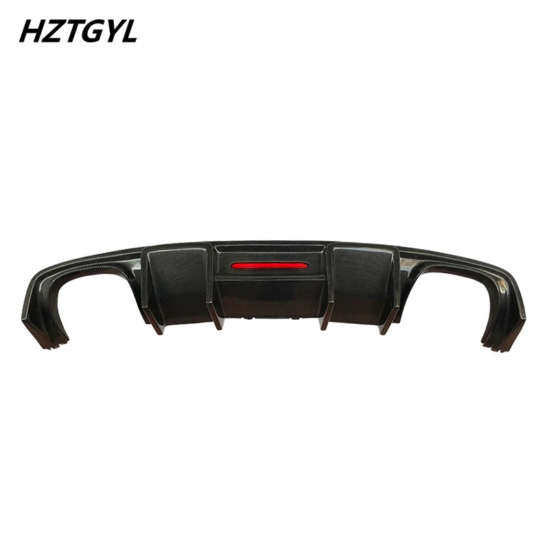 K Style Carbon Fiber Material Rear Bumper Lip Chin Diffuser For Audi A3 Sline S3 Car Body Kit 2013-2016