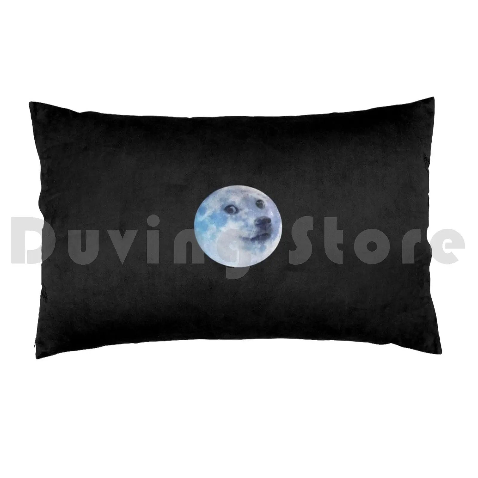 Dogecoin-Moon Pillow Case Printed 35x50 Crypto Bitcoin Doge Corner Moon Ethereum Litecoin Ripple Btc Ltc