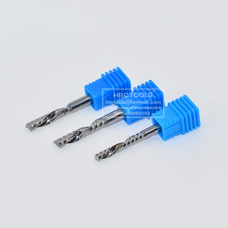 4mm de alta precisão aaaaa esquerda espiral fresa ferramentas gravura para baixo cortar uma flauta roteador bits cnc ferramentas madeira para trabalhar madeira