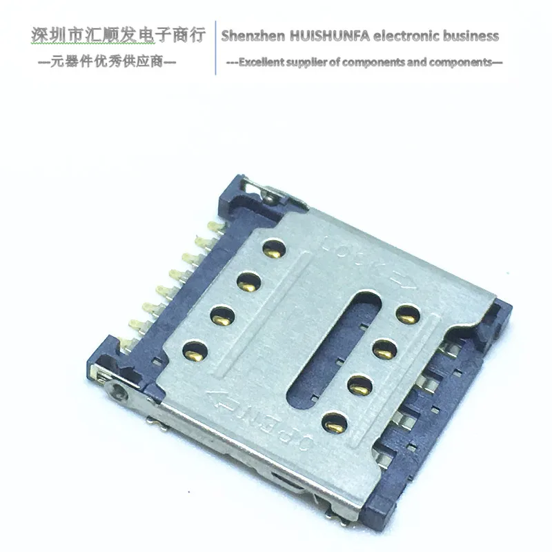 MUP-C791  Flip-top Micro Sim card holder   8p    H1.5