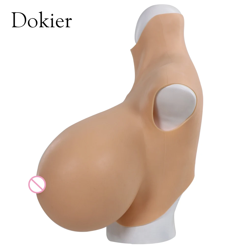 Dokier Huge Z Cup Fake Breast Forms Boobs Realistic Silicone for Crossdressers Drag Queen Breastplates Crossdress Shemale