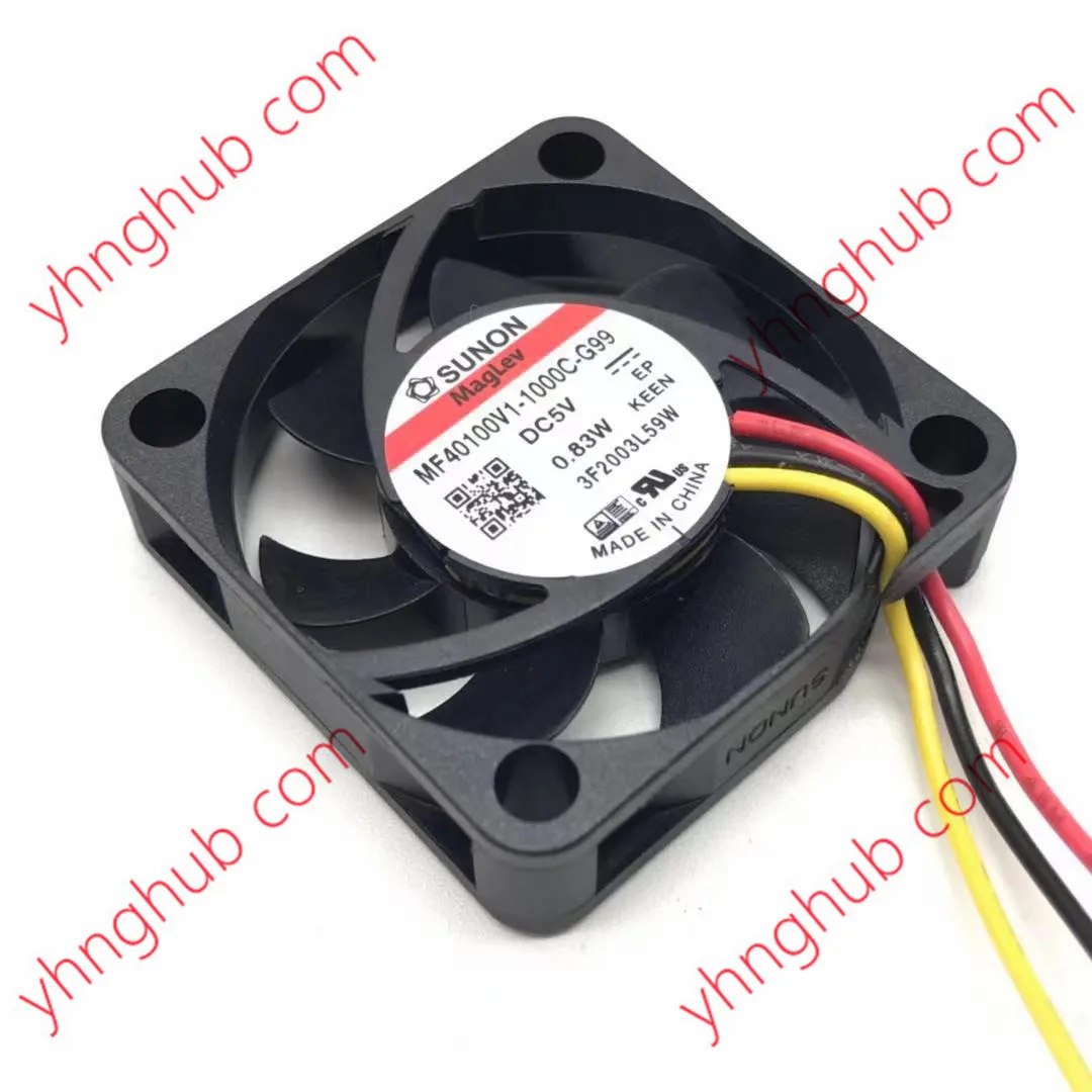 

SUNON MF40100V1-1000C-G99 DC 5V 0.83W 40x40x10mm 3-Wire Server Cooling Fan