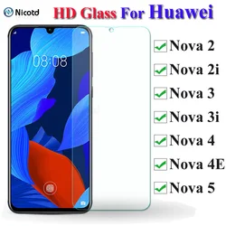 For Huawei Nova 2i 3i Tempered Glass On For Huawei Nova 2 3 4 4e 5 9H HD Transparent Protective Glass Screen Protector Film