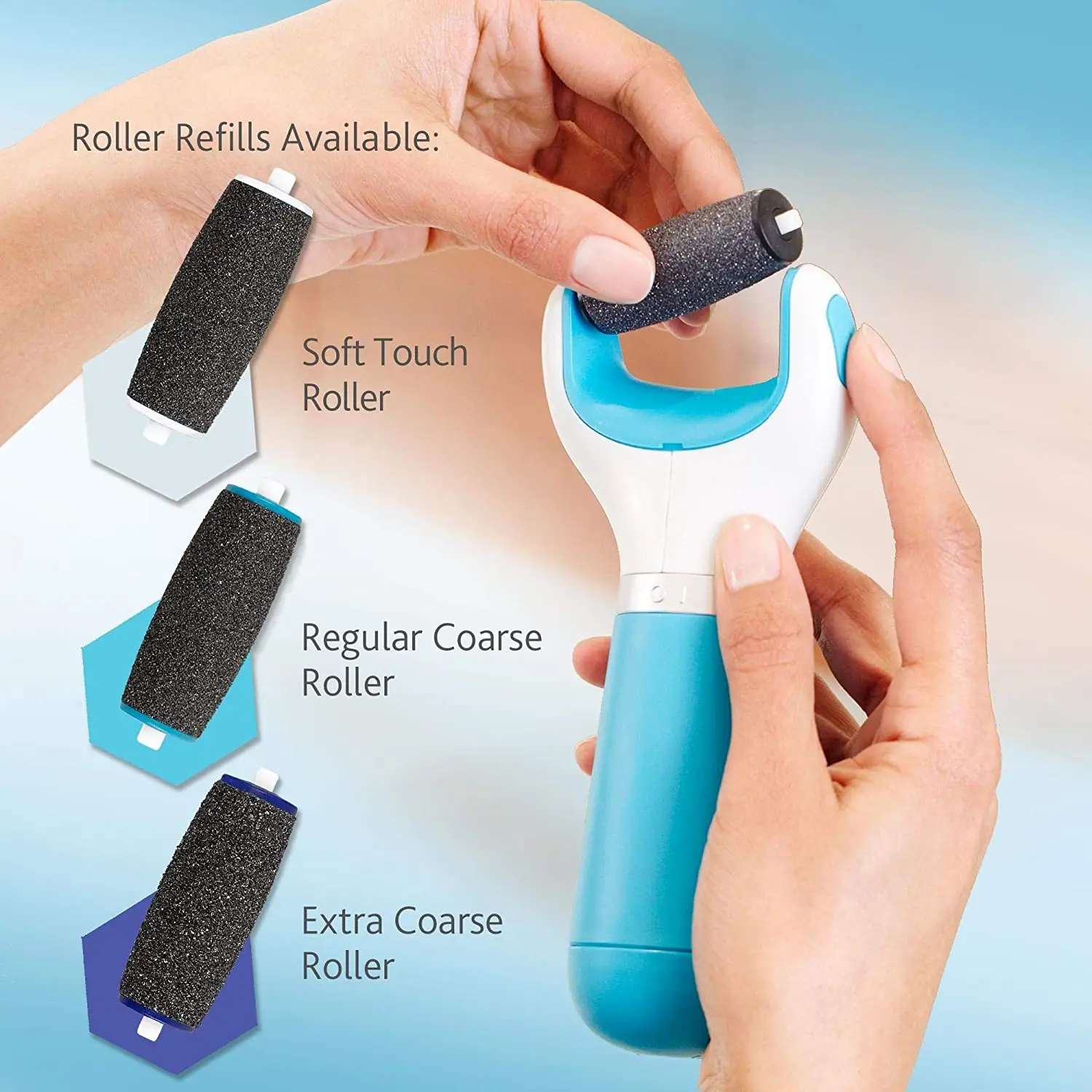 4Pcs Dull Polish Foot care tool Heads Hard Skin Remover Refills Replacement Rollers For Scholls File Feet care Tool