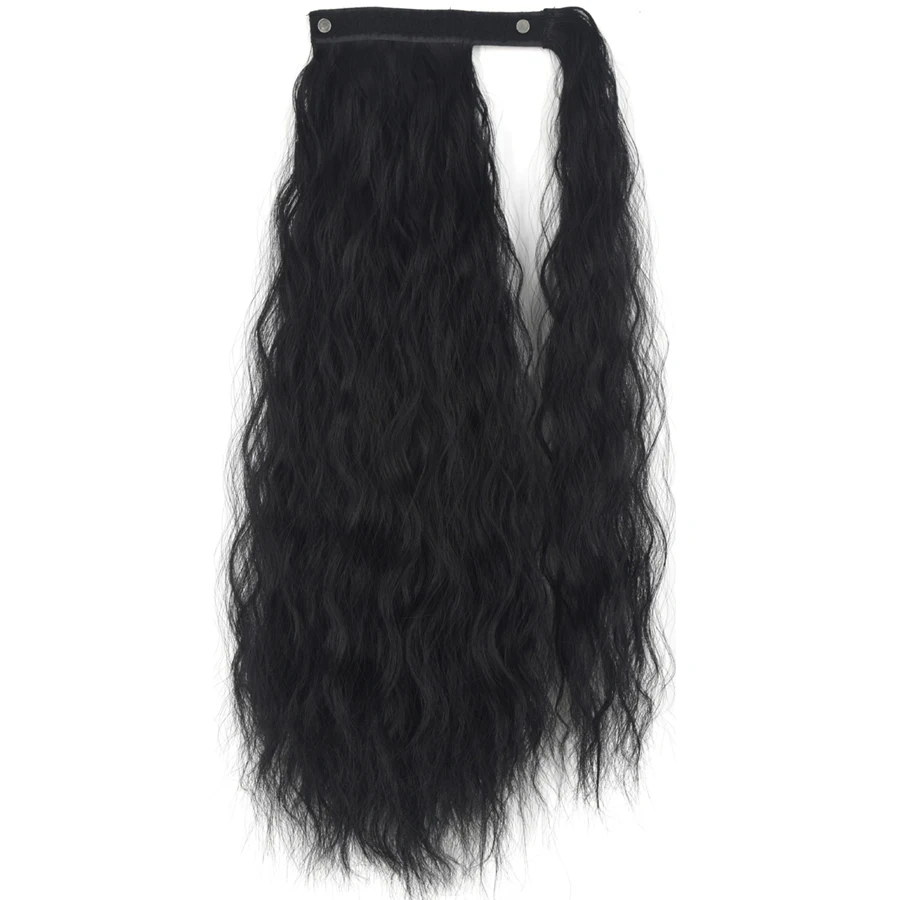 TOPREETY-extensiones de cabello sintético resistente al calor, Pelo Rizado envolvente, cola de caballo, 4007