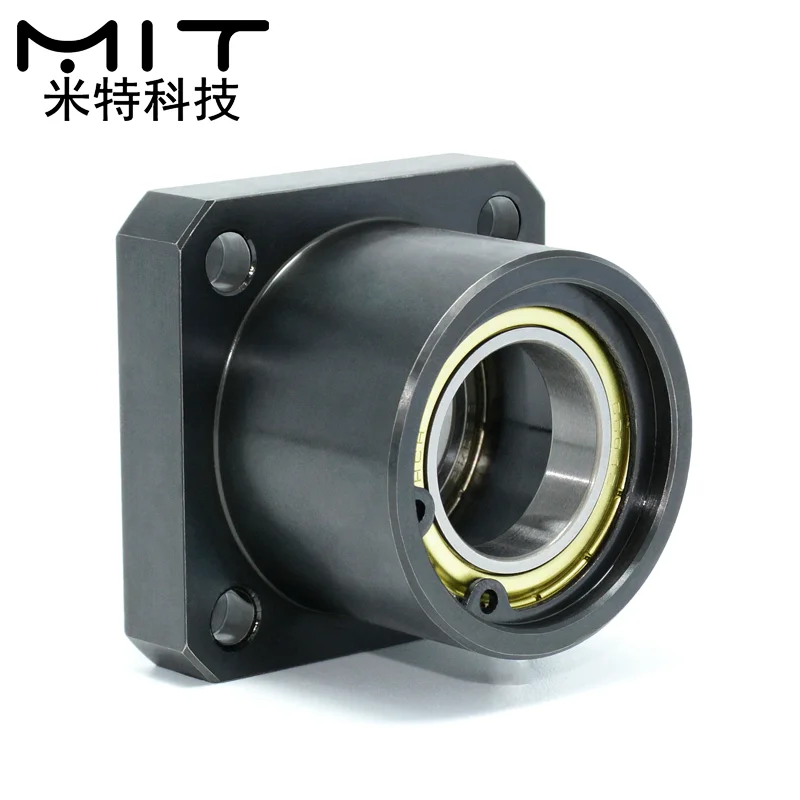 Square Carbon steel bearing with house Circular flange bushing type bearing seat bearing support double bearing seat positioning