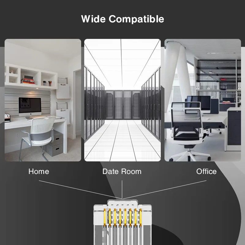 ZoeRax RJ45 Cat6 Durchgangsverbinder, verschiedene Farben, einfach zu crimpender STP-Modularstecker für massives oder verseiltes STP-Netzwerkkabel – Detail 9