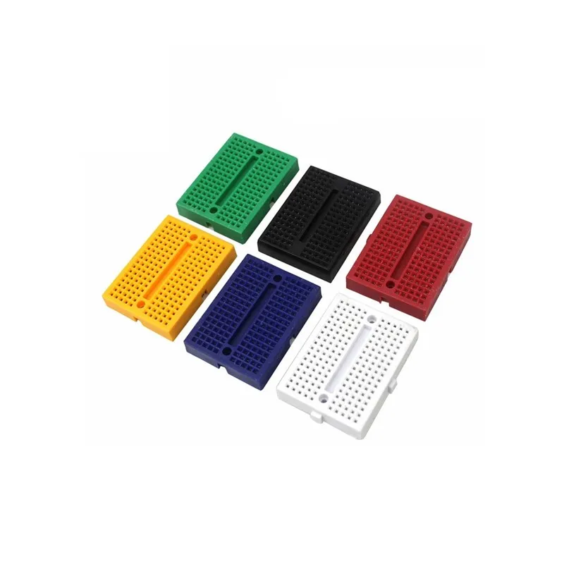 6PCS SYB-170 Universal Solderless Prototype Breadboard 170 tie-points Mini Breadboard kit for Arduino