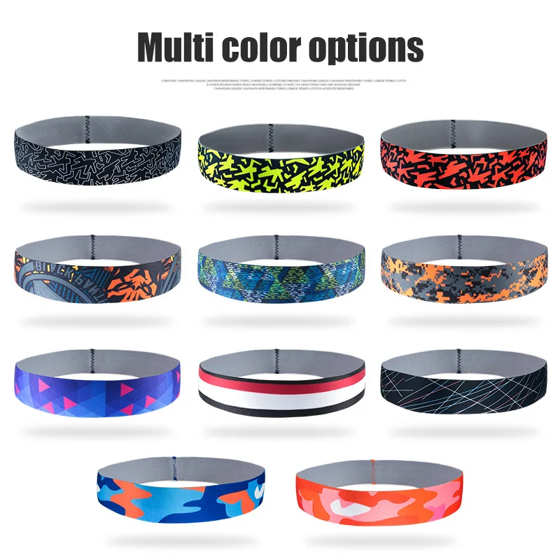 Unisex Non Slip Tennis Basketball Running Sweatband Sport Fitness Head bandHeadbands Sports Hair Sweat Band