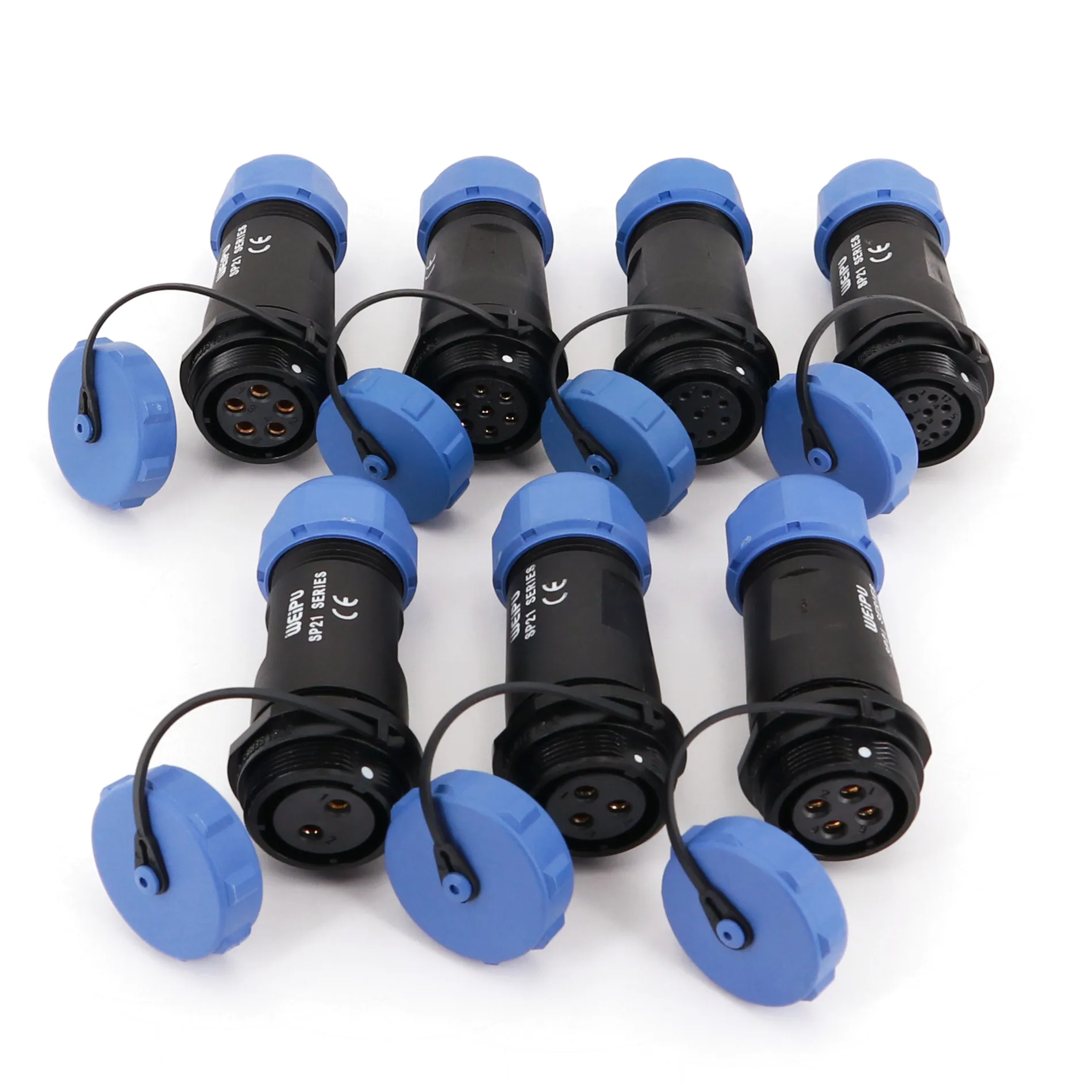 SP21 Serie Wasserdichte IP68 Männliche und Weibliche In-Line Rund Luftfahrt Kabel Stecker Stecker