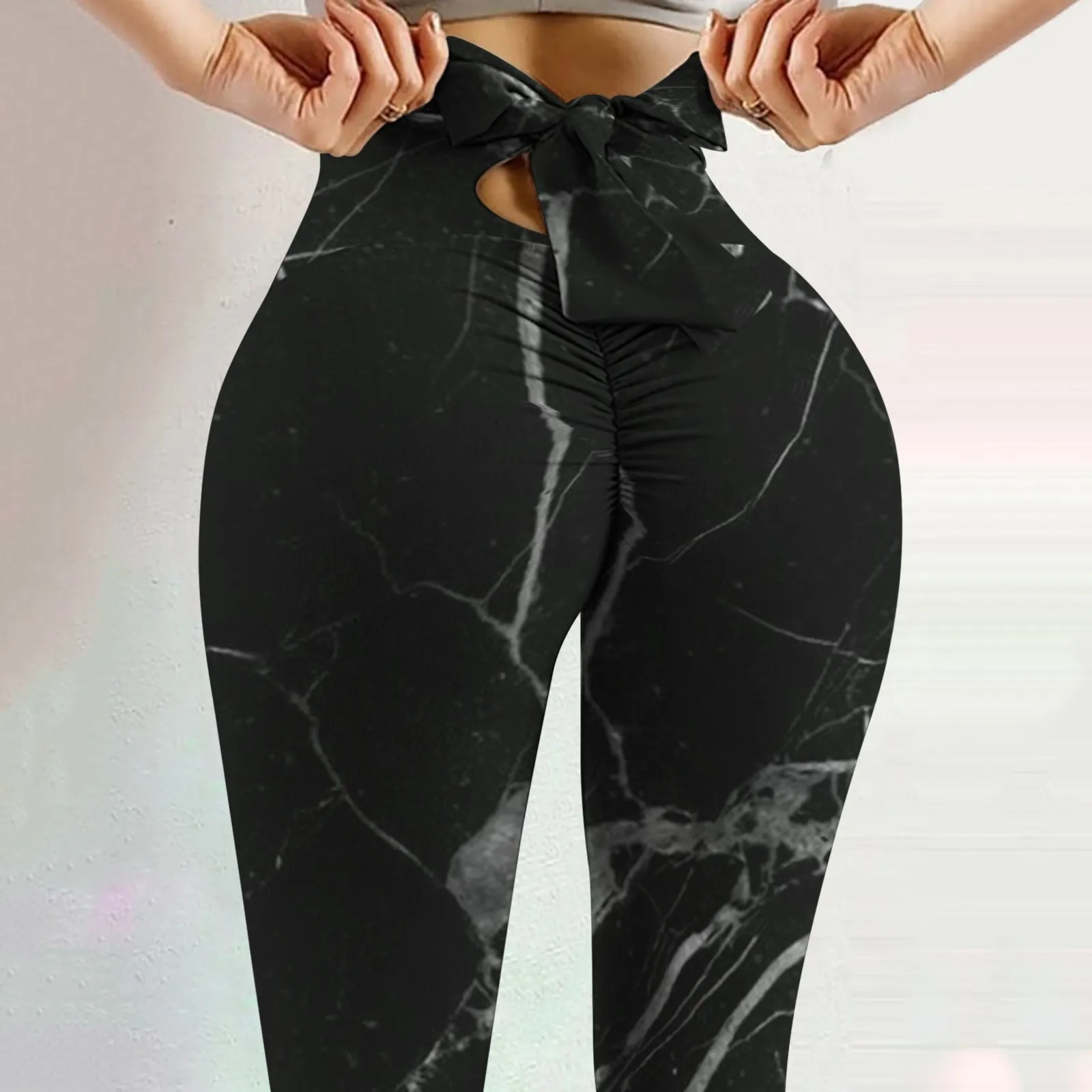 Sexy Black Tie Dye Print Leggings 2021 Women Fitness Colorful Push Up Legins Workout Gym Clothing Spandex Printed Yoga Pant#g30