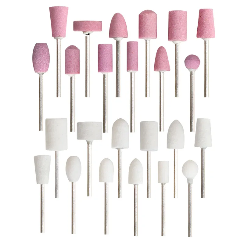12pc wełna filcowa polerowana tarcza polerska zestaw ceramiczne frezy do paznokci z końcówką do szlifowania narzędzi obrotowych 2.35mm Shank